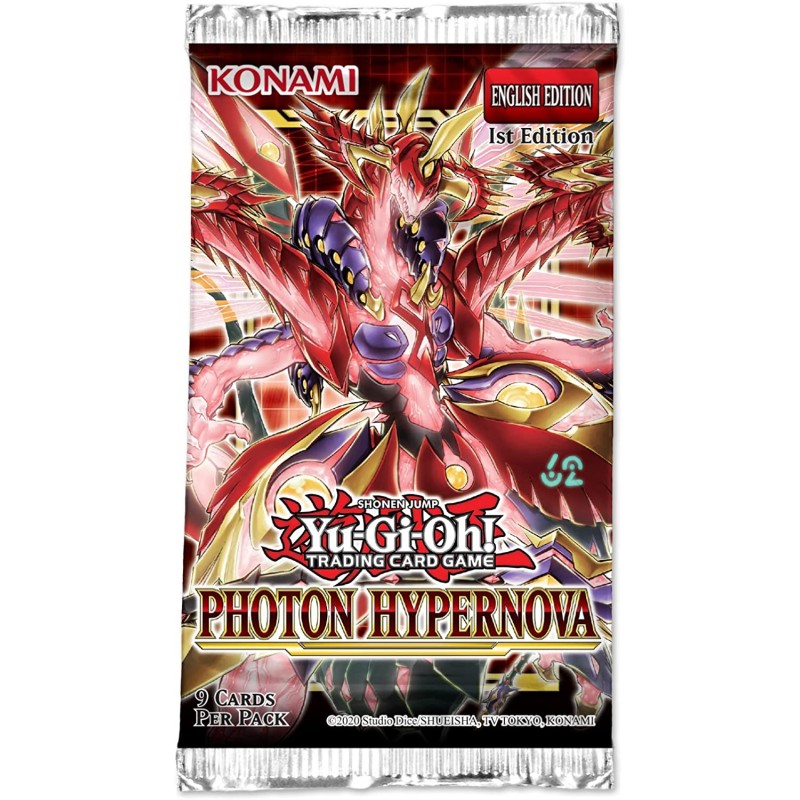 Konami- Yu-Gi-Oh Ipernova Fotonica Busta 9 Carte - Special Booster, Photon Hypernova - YU1PHHY