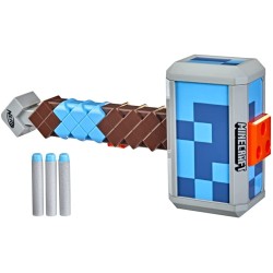 Hasbro - Nerf Minecraft, martello lancia-dardi Stormlander, F4416EU40