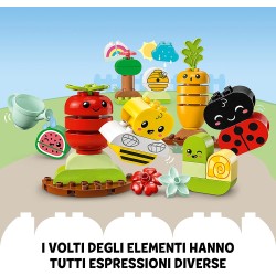 LEGO 10984 DUPLO My First Giardino Biologico, Sorpresa di Pasqua, Giochi Educativi e Impilabili per Neonati e Bambini da 1,5 Ann