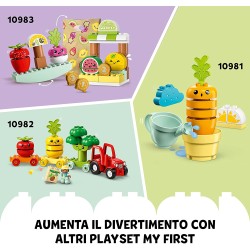 LEGO 10984 DUPLO My First Giardino Biologico, Sorpresa di Pasqua, Giochi Educativi e Impilabili per Neonati e Bambini da 1,5 Ann