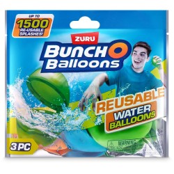 Zuru - Bombe Acqua Riutilizzabili WATER BALLOON pz.3 assortiti