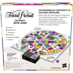 Hasbro -  Trivial Pursuit Decennio: 2010 - 2020, gioco di domande e risposte su cultura popolare da 2 a 6 giocatori (Hasbro Gami