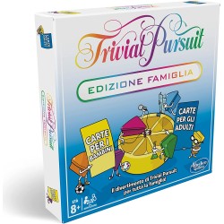 Hasbro - Trivial Pursuit Edizione Famiglia, gioco da tavolo per serate in famiglia, serate quiz, dagli 8 anni in su (gioco in sc