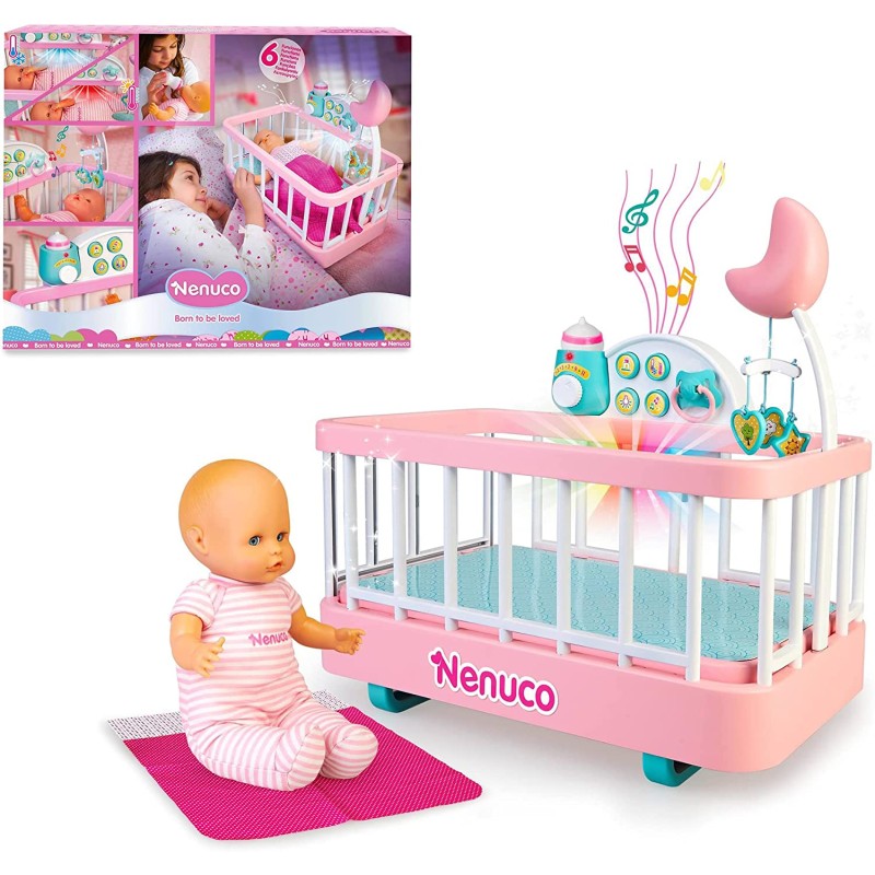 Nenuco - Culla per Una Dolce Nanna Bambole, Multicolore, 700017203