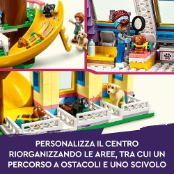 LEGO 41727 Friends Centro di Soccorso per Cani, Giochi da Veterinario con Animali Giocattolo, Cane Pickle e Personaggi Serie 202