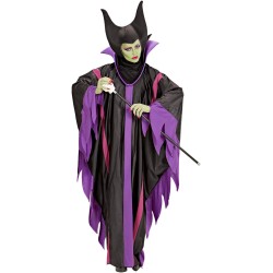 Widmann - Costume Malefizia, vestito, strega, fata cattiva, Halloween, carnevale, Tg. XL, 39924