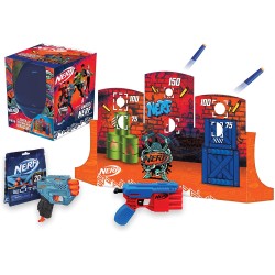 Hasbro Sorpresovo Nerf 2022 - Uovo con sorprese e Scatola che si trasforma in Set di Bersagli