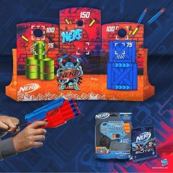 Hasbro Sorpresovo Nerf 2022 - Uovo con sorprese e Scatola che si trasforma in Set di Bersagli