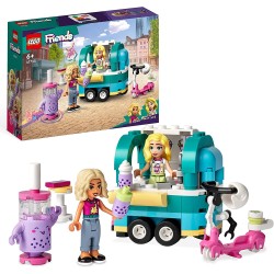 LEGO 41733 Friends Negozio Mobile di Bubble Tea, Monopattino e Mini Bamboline Nova e Matilde, Personaggi 2023