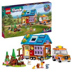 LEGO 41735 Friends Casetta Mobile, Playset con Roulotte Apribile e Macchina Giocattolo per Campeggio nella Foresta, Personaggi 2