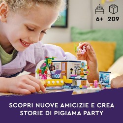 LEGO 41740 Friends La Cameretta di Aliya, Camera da Letto per Pigiama Party con Paisley e Cucciolo, Piccola Idea Regalo di Pasqu