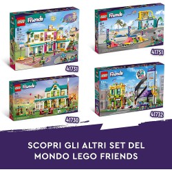 LEGO 41751 Friends Skate Park, Set con Rampa da Skateboard, Giochi per Bambine e Bambini dai 6 Anni con Personaggi 2023, Monopat