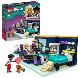 LEGO 41755 Friends La Cameretta di Nova, Camera da Letto a Tema Videogiochi con Personaggi 2023 Zac e Cane Pickle