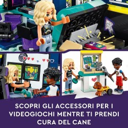 LEGO 41755 Friends La Cameretta di Nova, Camera da Letto a Tema Videogiochi con Personaggi 2023 Zac e Cane Pickle