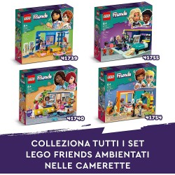 LEGO 41755 Friends La Cameretta di Nova, Camera da Letto a Tema Videogiochi con Personaggi 2023 Zac e Cane Pickle