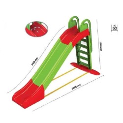 Scivolo in Plastica 7 Gradini cm 240x114 h - 705500086