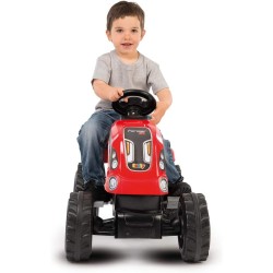 Simba - Smoby - Trattore Farmer XL Rosso con rimorchio, Lunghezza Cm 142 - 7600710108