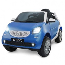 Auto Cavalcabile Elettrica Per Bambini Radiocomandata, SMART New Version Blu, R/C 2 Motori 12 Volt - OT1177