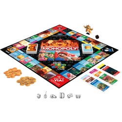 Monopoly - Super Mario Bros Edizione ispirata al film, gioco da tavolo per bambini e bambine, contiene la pedina di Bowser