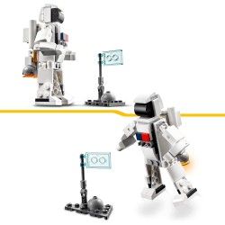 LEGO 31134 Creator Space Shuttle, Set 3 in1 con Astronauta e Astronave Giocattolo, Giochi per Bambini e Bambine dai 6 Anni in su