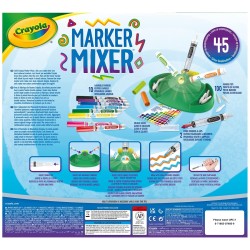 CRAYOLA- Marker Mixer, Laboratorio Arcobaleno, per Creare Pennarelli Bicolore, attività Creativa e Regalo per Bambini, età 6+, C