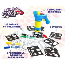 CRAYOLA - Color Spray Easy, Aerografo Manuale, attività Creativa e Regalo per Bambini, età 7+, Multicolore, CRA25-7494