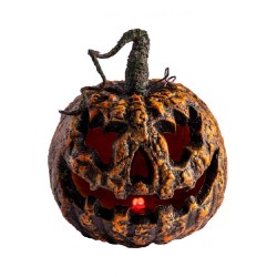 Carnival Toys - Zucca decorativa horror con occhi luminosi h. cm. 25 ca. (batterie incluse), 09629