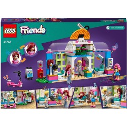 LEGO 41743 Friends Parrucchiere, Set di Giocattoli con Personaggi 2023 Paisley e Olly, Capelli ed Espressioni Facciali Cambiabil