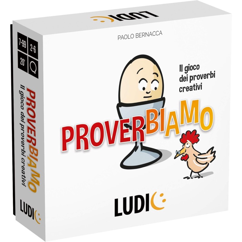 Ludic - Proverbiamo Il Gioco Dei Proverbi… Creativi, Gioco Di Società Per La Famiglia Per 2-6 Giocatori, IT27484