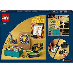 LEGO 41811 DOTS Kit da Scrivania di Hogwarts, Accessori Scrivania di Harry Potter con 2 Portagioie, Portafoto e Toppa Adesiva - 