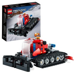 LEGO 42148 Technic Gatto delle Nevi, Set 2 in 1 con Motoslitta e Spazzaneve Giocattolo, Modello di Veicolo - LG42148