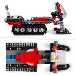 LEGO 42148 Technic Gatto delle Nevi, Set 2 in 1 con Motoslitta e Spazzaneve Giocattolo, Modello di Veicolo - LG42148