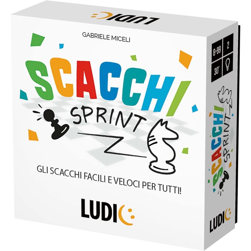 Ludic - Scacchi Sprint Gli Scacchi Facili E Veloci Per Tutti, Gioco Di Società Per La Famiglia Per 2 Giocatori, IT57328