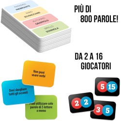 Ludic - Slalom Parola, Il Gioco Della Parole Proibite E Obbligate, Gioco Di Società Per La Famiglia Per 4-16 Giocatori, IT57304