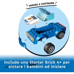 LEGO 60370 City Inseguimento alla Stazione di Polizia con Macchina e Moto Giocattolo, Prigione, Percorso ad Ostacoli, 4 Minifigu