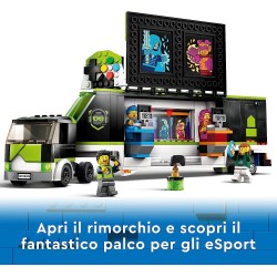 LEGO 60388 City Camion dei Tornei di gioco, Set con Veicolo Giocattolo per i Fan dei Videogiochi e di eSport - LG60388