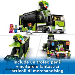 LEGO 60388 City Camion dei Tornei di gioco, Set con Veicolo Giocattolo per i Fan dei Videogiochi e di eSport - LG60388