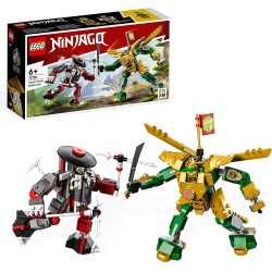 LEGO 71781 NINJAGO Mech da Battaglia di Lloyd - EVOLUTION, Set con 2 Action Figure e Potenziamenti - LG71781