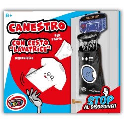 Sport1 - Gioco Canestro Lavatrice Basket con Cesto Biancheria, Colore Nero, 705100251