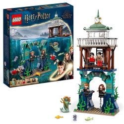 LEGO 76420 Harry Potter Torneo dei Tremaghi: il Lago Nero, dal Film il Calice di Fuoco, con Barca Giocattolo e 5 Minifigure - LG