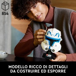 LEGO 75349 Star Wars Casco di Captain Rex, Set Serie Caschi 2023, Collezione per Adulti da The Clone Wars - LG75349