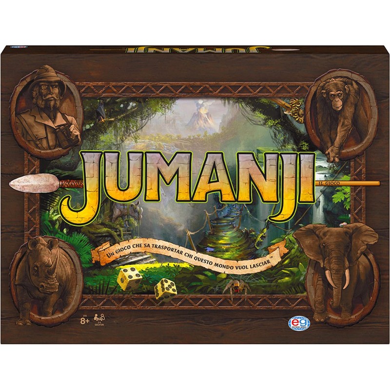 Editrice Giochi - Jumanji Il Gioco, il classico gioco da tavolo di avventura, 6062311