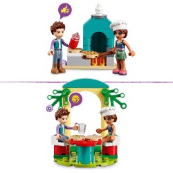 LEGO Friends La Pizzeria di Heartlake City, Set con Pizza e Cibo Giocattolo, con Mini Bamboline di Olivia ed Ethan, Giochi per B