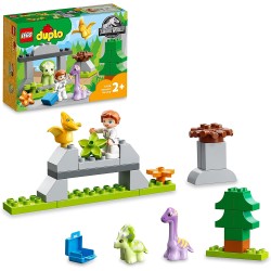 LEGO DUPLO Jurassic World l’Asilo Nido dei Dinosauri, Giocattolo da Costruire, Set con Mattoncini Grandi, Giochi per Bambini dai