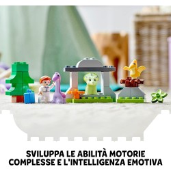 LEGO DUPLO Jurassic World l’Asilo Nido dei Dinosauri, Giocattolo da Costruire, Set con Mattoncini Grandi, Giochi per Bambini dai