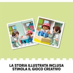 LEGO DUPLO Visita dal Dottore, Giochi Educativi per l Apprendimento dei Bambini dai 2 Anni in su, Giocattoli per i Più Piccoli, 