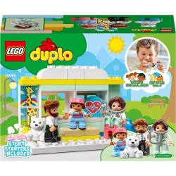 LEGO DUPLO Visita dal Dottore, Giochi Educativi per l Apprendimento dei Bambini dai 2 Anni in su, Giocattoli per i Più Piccoli, 