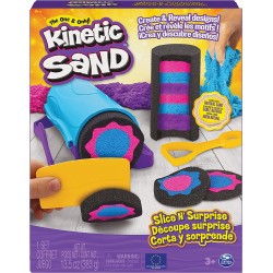 Kinetic Sand - Set Slice N  Surprise Sabbia cinetica 380gr 7 Accessori e Strumenti Inclusi 6063482