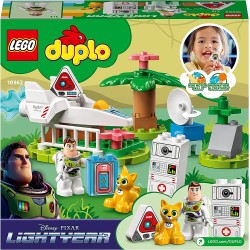 LEGO DUPLO Disney e Pixar La Missione Planetaria di Buzz Lightyear, Giochi per Bambini dai 2 Anni, Set con Astronave e Robot Gio