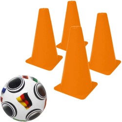 Pallone Mini World con 4 Conetti x Allenamento - 702200116